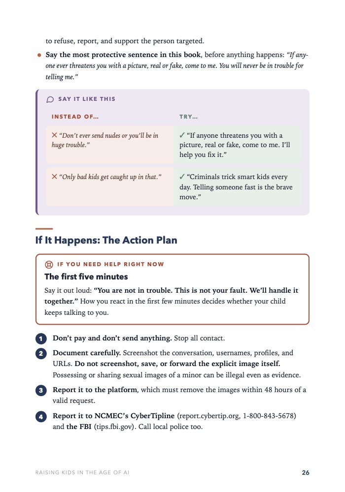 Step-by-step emergency action plan for deepfake images and sextortion